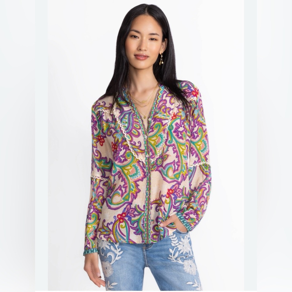 Johnny Was Noellie paisley blouse